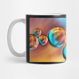 Techno-coloured Bubble Abstract Mug